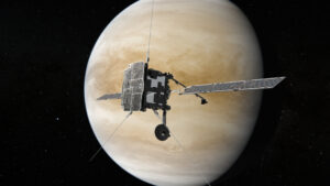 Solar Orbiter during its second flyby of Venus